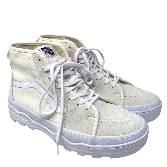 VANS Sentry Sk8-Hi WC Boots High Suede Canvas White Men's Size Skate VN0A5KY5FS8 - Picture 1 of 7